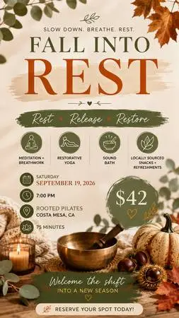 FALL INTO REST: Sound • Stretch • Snacks (9/19/26)