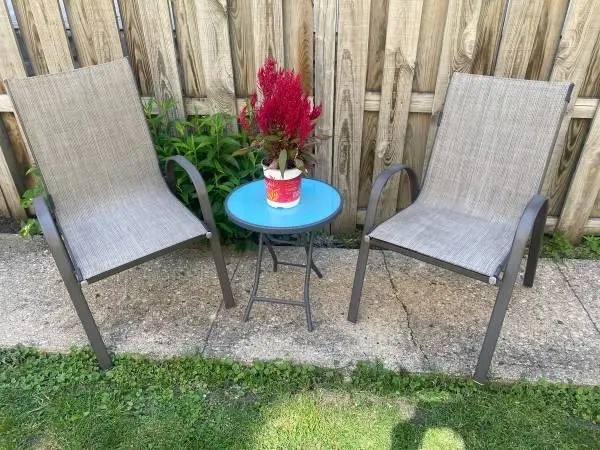 Patio chairs and table