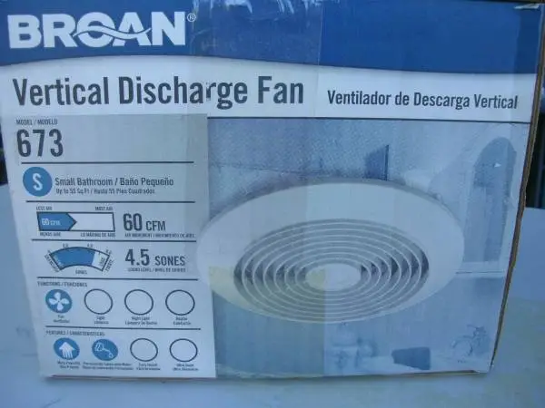 New Broan Bath Fan