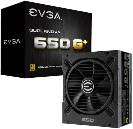 EVGA Supernova 650 G+ 80 Plus Gold 650W Fully Modular Power Supply PSU