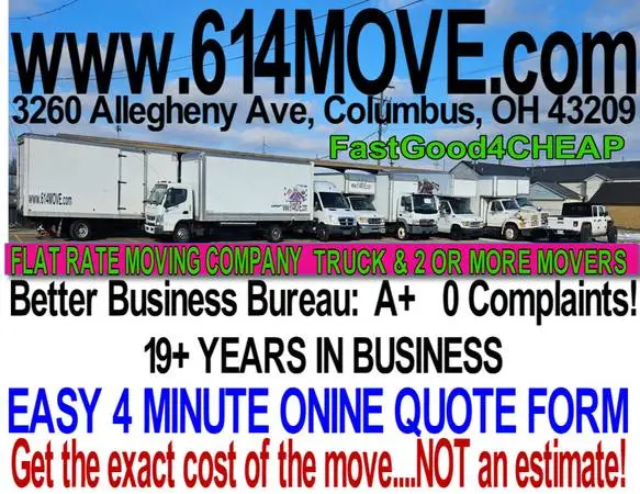 4 minute online EXACT flat rate QUOTE! NOT AN ESTIMATE! NO DEPOSIT!