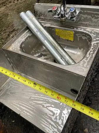 stainless steel bar hand sink blender stand