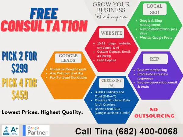 🔵🔴🟡Pick ANY 2🔵Website🟡Local SEO🔴Excl Leads🔵🔴🟡$299mo