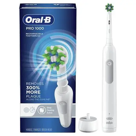 Oral-B Pro 1000 Power Rechargeable Electric Toothbrush Powered Braun