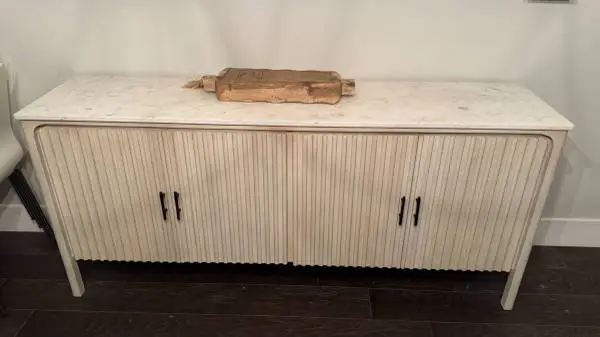 HomeGoods Credenza wood with marble top