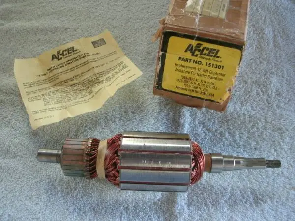 New ACCEL Generator Armature for Harley Davidson