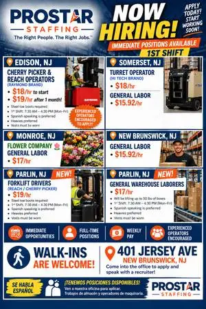 Immediate Openings - OPEN House All Week