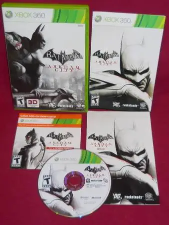 Batman Arkham City Xbox 360 Complete W/ Catwoman Download Tested CIB