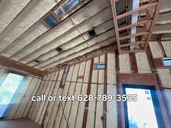 Spray foam insulation