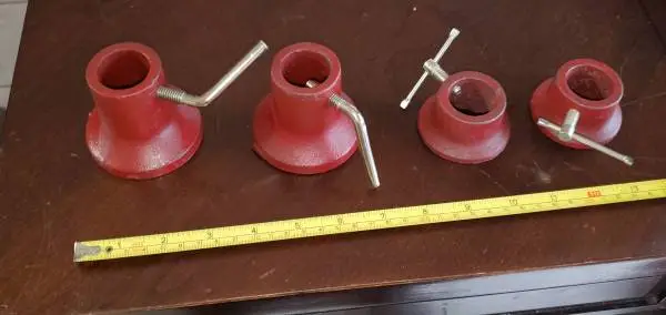 Cast iron 1 inch collars - 4 total