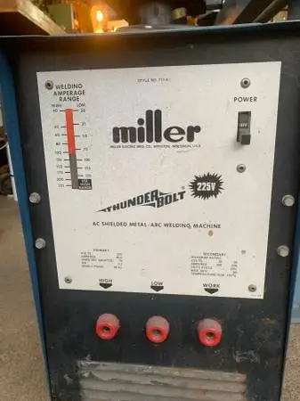 Miller Thunderbolt Arc Welder, and 3 other welders