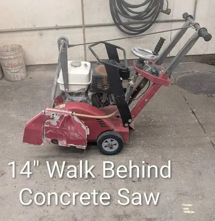 14 inch Walk Behind Concrete Saw