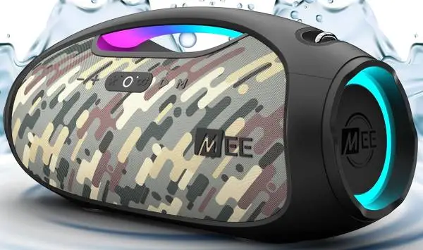 MEE PartySPKR XL 60W RMS / 120W Pick Bluetooth Wireless Speaker, Camo