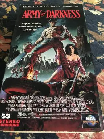 Army of Darkness 1992 rare vhs tape