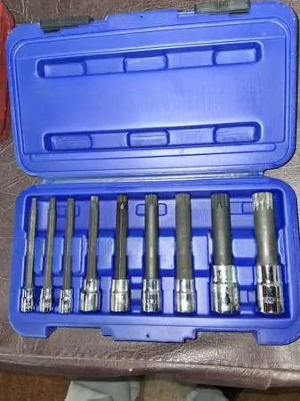 VIM TOOLS XZN400 9 PIECE XZN TRIPLE SQUARE, SPLINE DRIVE BIT SET