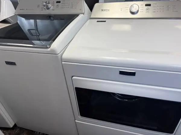 Maytag Bravos HE Stainless No Agitator Washer & Dryer Set