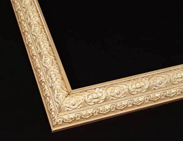 Vintage Gold Leaf Baroque Style 14x18 Wood Wall Frame