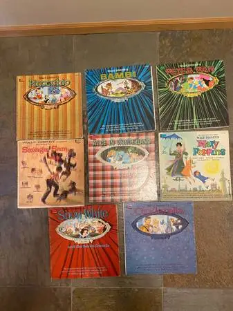 Disney read along story book albums