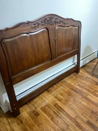 Solid wood queen size headboard