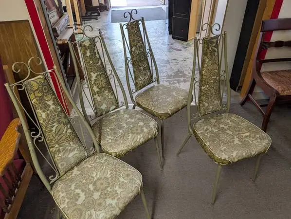 Four vintage chairs
