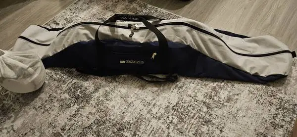 SNOWBOARD, HELMET, GOGGLES, CARRY BAG