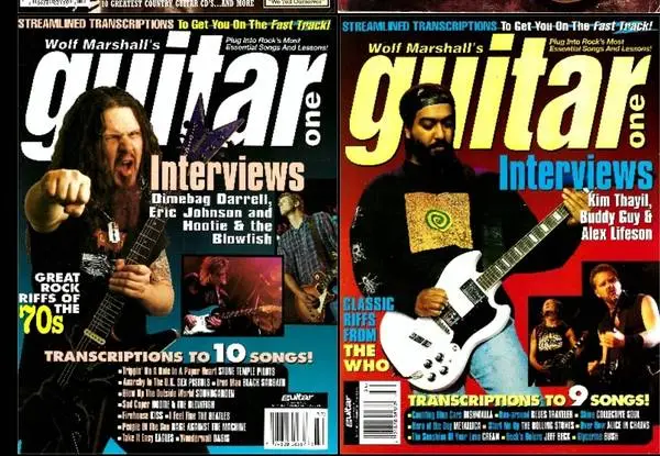 A BUNCH OF GUITAR TAB MAGAZINE AND BOOKS FROM THE 1980S, 1990S & 2000S