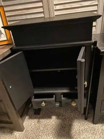 Antique Small Black Chest