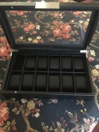 Cheap 12 section watch box