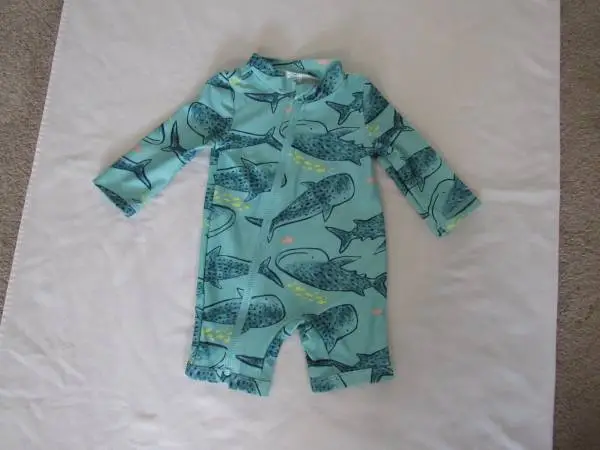 New Baby Boys 3 Months Shark Print Swimwear