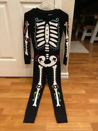 Skeleton Onsie Size 10