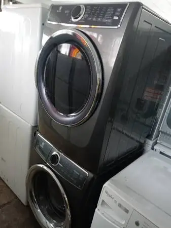 ★Electrolux gray stackable front load washer and dryer set