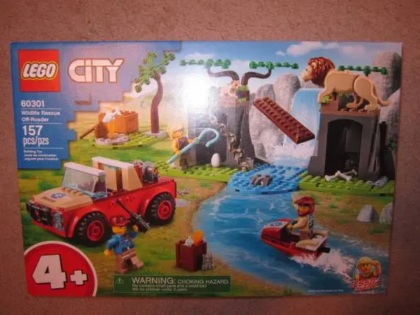 New Sealed Box Lego City 157 Pcs Wildlife Rescue Off-Roader 60301
