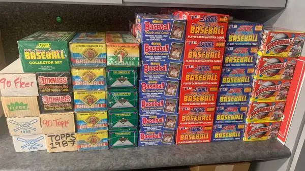 Wanted old junk wax football baseball basketball cards boxes, cases