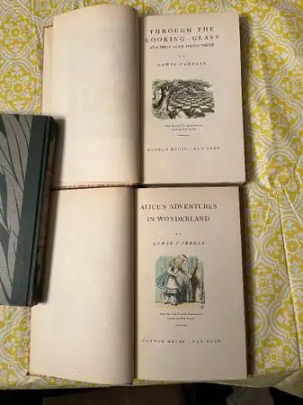 THROUGH THE LOOKING GLASS & ALICES ADVENTURES IN WONDERLAND