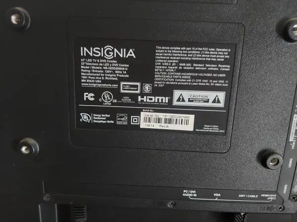 32 INCH TV / DVD COMBO