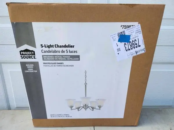 Project Source Roseall Chandelier -BRAND NEW