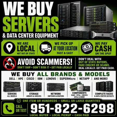 WANTED – SERVERS, DATA CENTER & NETWORK EQUIPMENT