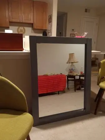 Enamel gray mirror