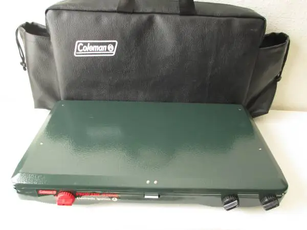 Super NICE 1997 Coleman Propane Camping Stove + Carry Case - Clean