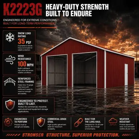 Double Door Metal Building Kit