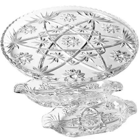 1960s SET(3) STAR OF DAVID EAPC Appetizer Platter & Trays | $75 Value