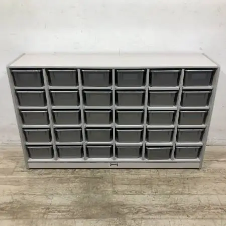 Jonti Craft Rainbow Accents 30 Cubbie-Tray Kids School Storage Cabinet