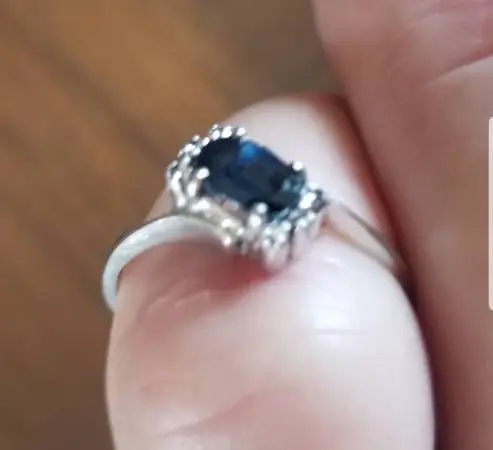 Genuine Blue Sapphire Ring, Vintage (Thai / Thailand)