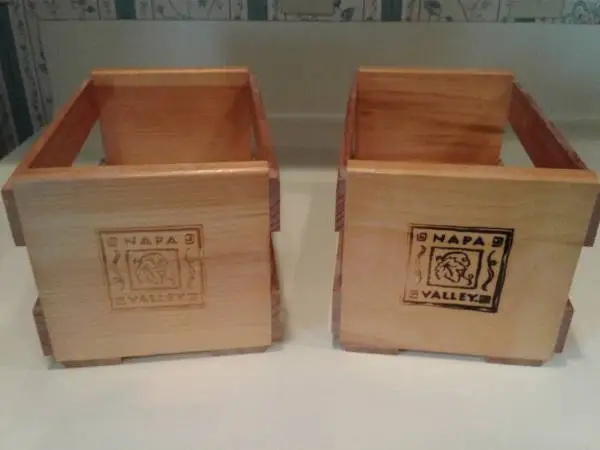 Napa Valley Decorative Mini Wood CD Crates