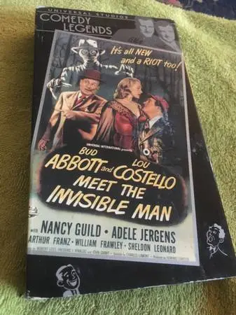 Rare vhs tape Abbott & Costello Meet The Invisible Man