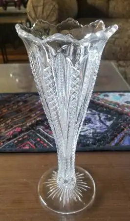 Antique Glass Flower Vase