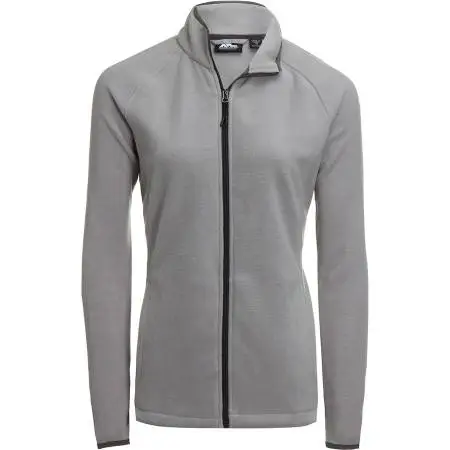 Womens Fleece Jackets - Full Zip - Light Grey/Silver - Medium or Large