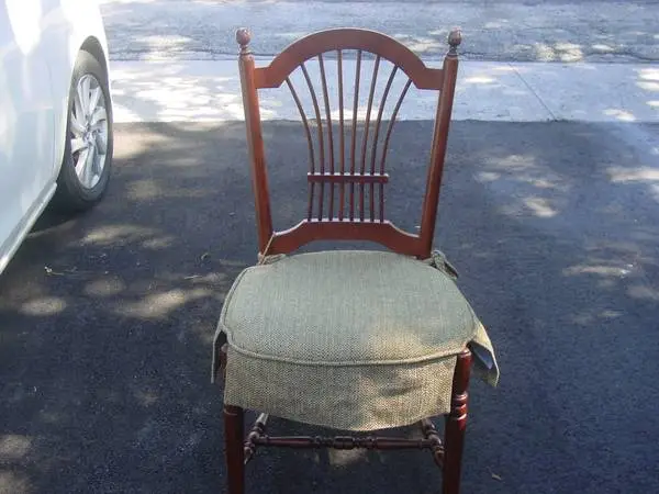 3 ETHAN ALLEN CHAIRS WOOD WHEATBACK CHAIR SET DINING MID CENTURY VTG