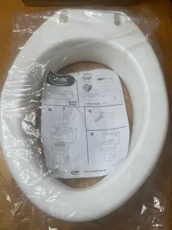 ELEVATED ELONGATED TOILET SEAT-NEW