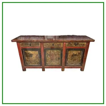 Antique Mongolian Sideboard, Late 19th Century